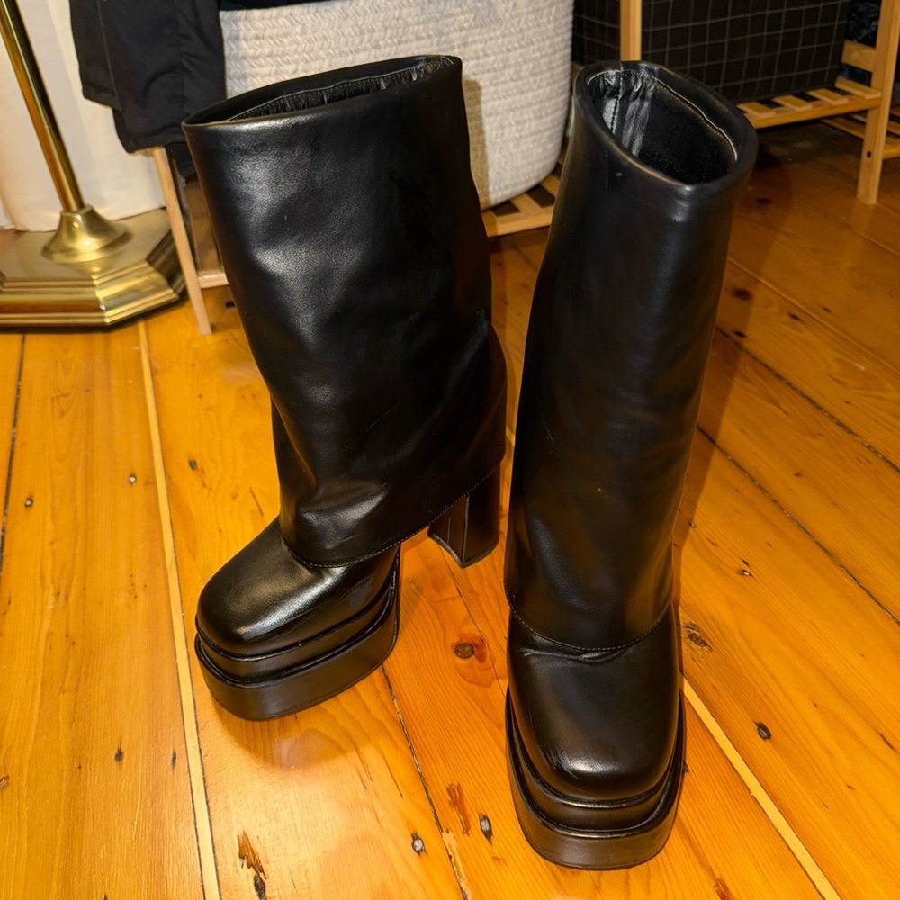 Platform Baby Foldover Boot